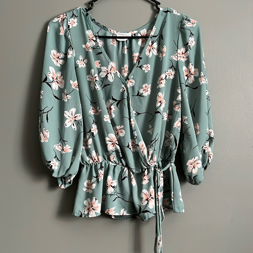 Sienna sky floral blouse